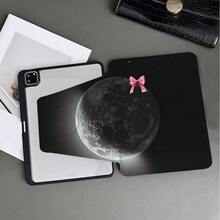 粉色蝴蝶结月亮图案360°旋转平板电脑保护套，带笔槽，兼容iPad第十代10.9英寸（2022款）/Air 13(M3 2025)/Air 11(M3 2025)/Air 11(M3 2025)/11(A16 2025)，兼容OPPO Pad、华为MatePad、vivo Pad、荣耀Pad和联想小新Pad。 - 彩色 - 查看 5