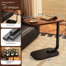 1pc Adjustable Side Table, Living Room Sofa Small Table, Mobile Coffee Table, Bedroom Bedside Table, Minimalist Portable Multifunctional Side Table, Adjustable Computer Desk, Adjustable Coffee Table - Multicolor - View 6