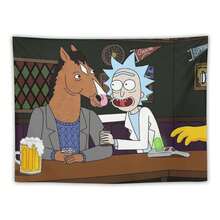 BoJack Horseman Tapestry Wall Decoration, Anime Funny Horse Flag Banner, Suitable For University Dormitories, Bedrooms, Living Rooms, Perfect Fans Decoration Gift - 1PC - 查看 1