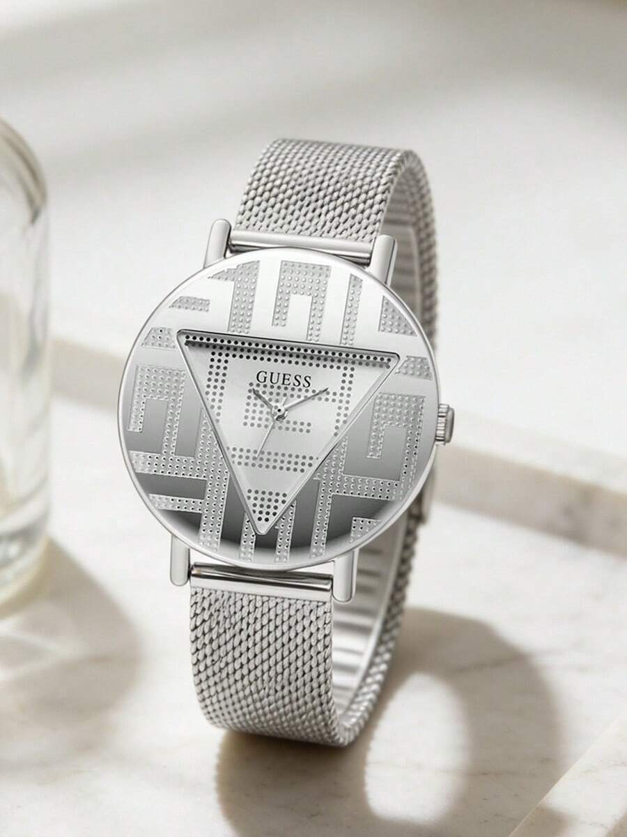 GUESS Classic Timeless Quartz Watch: Smooth Movement For All Ages Walks And Light Sports GW0527L1 - Silver - View 1
