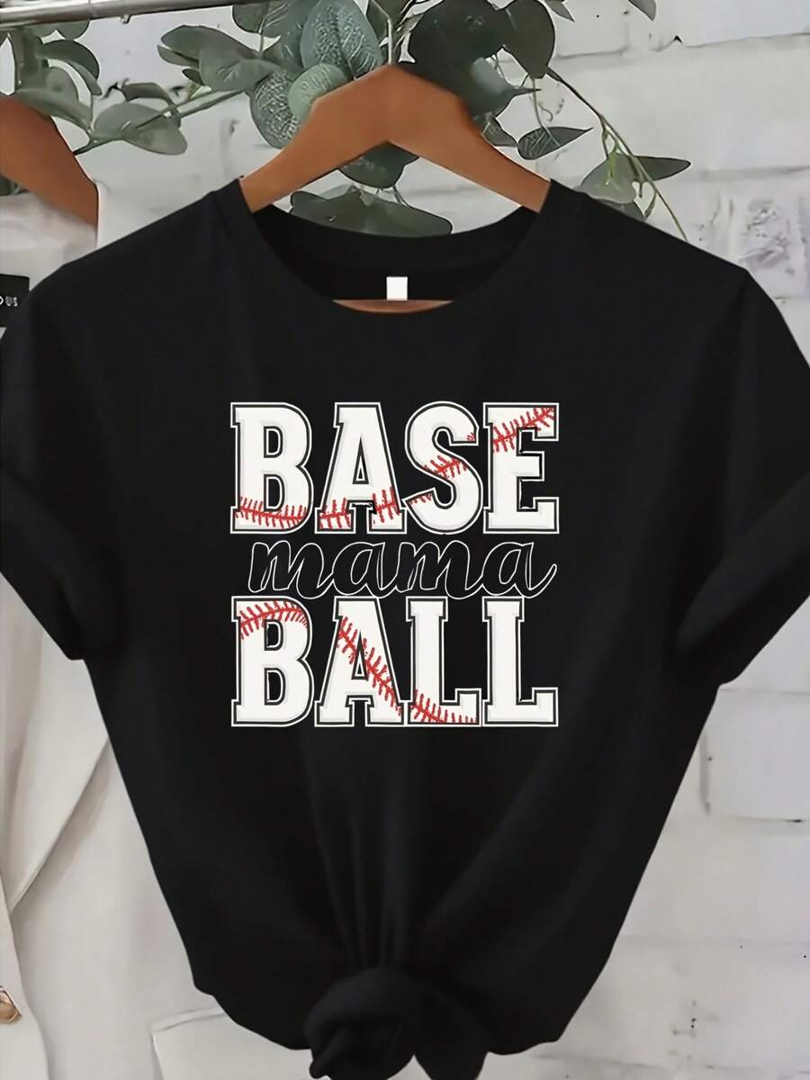 Camiseta de mujer con eslogan drtido "On My Husband'S Last Nerve" | Mezcla suave y transpirable negra, manga corta, cuello redondo, elasticidad media, ligera, uste cómodo casual, estampado gráfico de esqueleto y flores, top humorístico parrimavera y verano