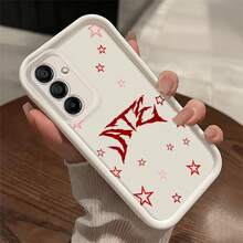 Fanahat-Phone Case - A Chic Black And White -Patterned Phone Case, Designed to Fit Various for  Galaxy Models Including S25, S24, S23, S22, S21, S20 Ultra, Plus, FE, And A Series from A01 to A73, Crafted from Soft TPU for Optimal Phone Protection - Beis - Ver 1