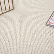 1pc Living Room Rug Faux Sisal Area Rug, Ideal For Hardwood Floors In Entryways, Laundry Rooms, Hallway, Bedroom, Kitchen, Living Room, And Dining Room, Stylish Large Floor Mat - Indoor All-Season Home Decor, Door Mat, Machine Washable & Non-Slip, Perfect For Home Use As A Hallway Rug, Cloud Shape, Rugs For Bedroom, Kitchen Rugs, Bedside Rugs, Rugs For Living Room, House Decor, Kitchen Decor, Living Room Decor - White - View 4