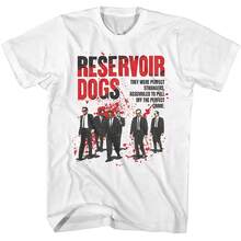 Reservoir Dogs, A 90s Crime Film T-Shirt Featuring A Retro Graphic Print, Made Of Cotton, With Short Sleeves And A Relaxed Fit For Fans. - Shape - View 1