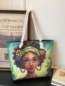 Large Capacity Handbag For Women, New Arrival Minimalist Commuting Shoulder Tote Bag - Multicolor - View 5