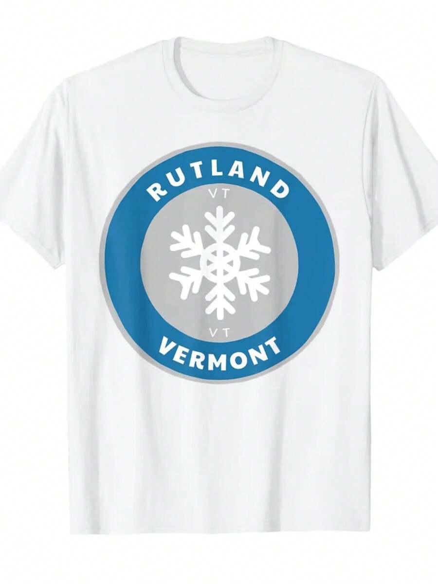 Camisetas De Calor Para MujerCopos De Nieve Que Simbolizan La Belleza Invernal De Rutland Vermont Y Transmiten Una SensacióN De Calma Y Frescura Camisetas De Mujer 100% AlgodóN CóModas Y Resistentes Para El Uso Diario En Climas FríOs Y CáLidos - Blanco - Ver 1