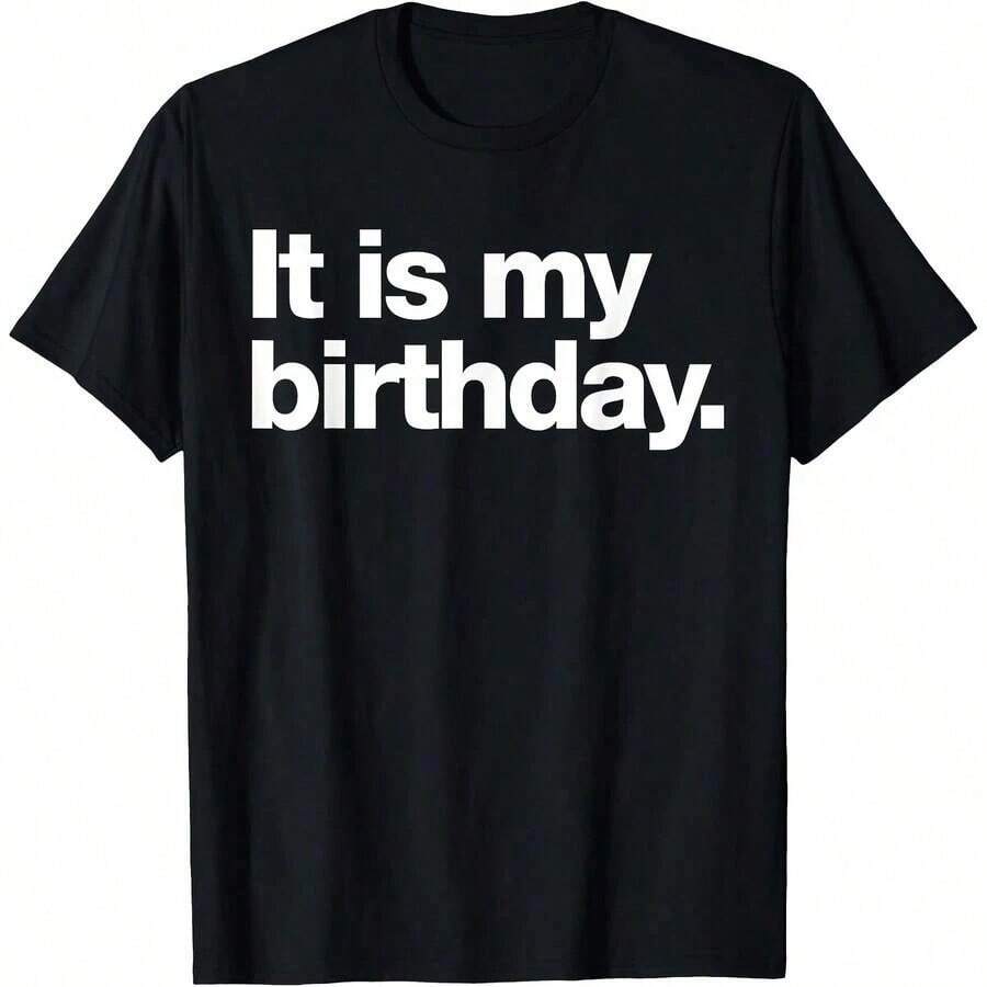 1 Piece "It Was Me, I Walked The Dogs" T-Shirt, Happy Mother's Day For Dog Lovers, Women's T-Shirt, Men's T-Shirt, Gift T-Shirt, Matching Family T-Shirts, Casual Fashion, Unisex Style, Party T-Shirt, Sizes S-5XL, 100% Cotton, Black 180g 100% Cotton, All Designs Are Printed. Unisex. - 黑色 17 - 查看 1