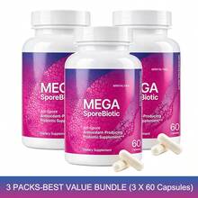 Miriyalyad Microbiome Labs MegaSporeBiotic Probiotic, Survives Stomach Acid, 180 Capsules, Gut Microbiome Balance Supplement - 3PCS - 查看 11
