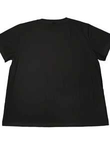 2026 [Mes de la Historia Afroamericana] Camiseta cómoda de talla grande para mujer con estampado de letras "No te lo tomes demasiado en serio" - Camiseta ligera de cuello redondo para uso diario en verano, lavable a máquina, camiseta casual para mujer, de corte holgado y manga corta, tela cómoda, moda primavera fresca. - Negro - Ver 3