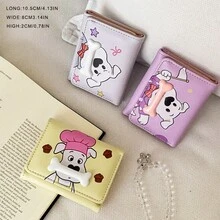 Ví hình xương chó - Ví gấp ba thời trang phong cách Hàn Quốc INS dành cho nữ, đựng thẻ, ví đa năng. - Nhiều màu - Xem 7