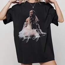 Freya Skye Merch Photo Tee Shirt, Concert Graphic T-Shirt - Black - View 1