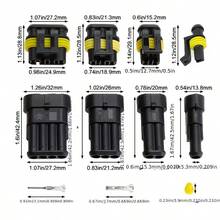 汽车快速连接HID连接器套件,包含26套耐用的1/2/3/4针汽车线束插头,防锈密封设计,确保汽车和卡车之间的连接。 - 多款式 - 查看 6