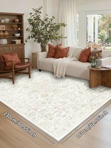Faux Cashmere Area Rugs For Bedroom, Bohemian Style, Rugs Living Room, 1 Count Home Decor Carpet, Washable Runner Rug, Mat Home Decor For Kitchen, Bathroom, Dining, Fluffy And Simple, Create A Unique, Niche, And Cozy Vibe - Champagne - View 14