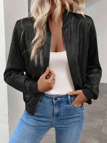 Chaqueta gris con mangas largas y lentejuelas Keke Bloomly, ligera, Chaquetas de punto para mujer, Chaquetas de punto ligeras para mujer, Atuendos de campo para mujer, Ropa vintage para mujer, Ropa de primavera para festivales y vacaciones - Negro - Ver 5