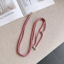Cordón ajustable y universal de unicolor para teléfono, arnés desmontable unisex, collar de teléfono antiperidida duradero, arnés de teléfono multifuncional, longitud ajustable - Rosa Roja - Ver 4