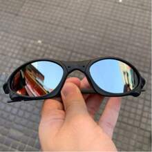 Juliette Unisex Anti-UV Sport Sunglasses - Bạc - Xem 2