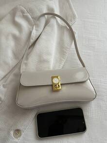 Nueva bolsa de teléfono de verano, bolsa brillante para debajo del brazo, mochila pequeña - Blanco - Ver 4