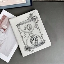 1 Bao da bảo vệ máy tính bảng in hình não và tim, có ngăn đựng bút, tương thích với iPad Air 4/5/ thế hệ thứ 10, Smart Case/ Air 13 (M3 2025)/ Air 11 (M3 2025)/ 11 (A16 2025), tương thích với Oppo Pad, Matepad, Vivo Pad, Honor Pad, Xiaoxin Pad. - Nhiều màu - Xem 3
