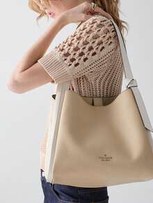 Kate Spade KS KNOTT Large Capacity Satchel Purses For Women Crossbody Bag - Apricot - View 2