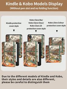 这款艺术街景保护套兼容 Kindle 第十代（2019 年款）、Kindle（第十一代至 2024 年款）（6 英寸），也适用于 Kindle Paperwhite 第十二代（2024 年款）、Kindle Colorsoft Signature Edition 等型号。这款皮革保护套支持自动唤醒/睡眠功能，四角防摔，无需担心设备掉落。 - 彩色 - 查看 8