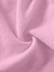 Women's Casual Loose Cream Yellow Homecoming Basic Cardigan Sweater, Suitable For Daily, Tea Party, Travel In Autumn/Winter - Hot Pink - View 7