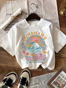 Plus Size T-Shirts - Black - View 1