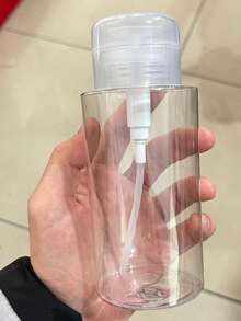 1個大容量指甲油卸除液按壓瓶，化妝卸妝瓶，化妝品分裝瓶，150/200/300ml容量，加厚塑料，耐用，便攜，易清洗 - 適用於家庭、宿舍、旅行、辦公室、美甲店和美容院。化妝配件，浴室用品，旅行裝瓶，化妝品，盥洗用品，分裝瓶，按壓瓶 - 5ml小噴霧瓶也可單獨購買 - A - 查看 8