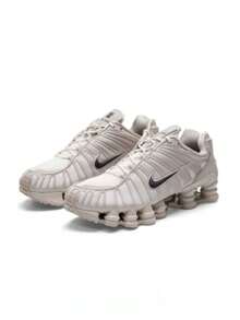 Nike Giày thể thao nam cổ thấp, thoải mái, nhẹ, có đệm khí, kiểu dáng thường ngày. - Màu be/Trắng - Xem 1