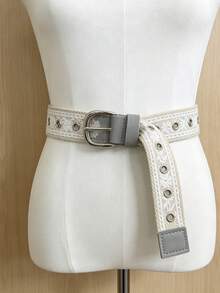 1pc Vintage Buckle Fashion Versatile Belt, Sexy Denim Decoration - Multicolor - View 6