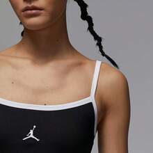 Nike JORDAN 女士紧身透气弹力修身连衣裙 - 黑與白 - 查看 3