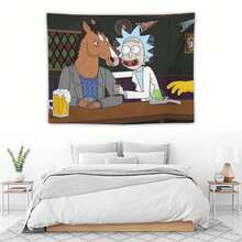 BoJack Horseman Tapestry Wall Decoration, Anime Funny Horse Flag Banner, Suitable For University Dormitories, Bedrooms, Living Rooms, Perfect Fans Decoration Gift - 1PC - 查看 6