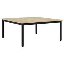 vidaXL Sonoma Coffee Table 100 X 100 X 45 Cm, Engineered Wood, Suitable For Living Room, Study, Cafe, Garden, Pool Area, Beach, Coffee Table, Side Table, Easy To Assemble, Home Accessories For Furniture. - Grey - View 11
