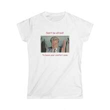 The  Feldheimer 4 Life Women's SoftyLe T1EE220G Essential Unisex Cotton T-Shirt, 220g Of Unique Softness. Designed To Suit Everyone, Men And Women Alike. Durable, High-Quality Fabric, Ready For Any Cut, Delicate To The Touch But Built To Withstand. Lightweight Tops For Women, Autumn Outfits, Vacation Wear, New Year's Costumes For Her. - 白色 - 查看 1