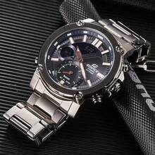 Casio Reloj de pulsera analógico-digital deportivo de negocios con conexión Bluetooth, resistente al agua 100m, reloj de cuarzo para hombres ECB-20YDC-1APR - Unitalla - Ver 10
