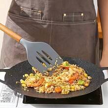 Korean Style Round Cast Iron Griddle, Non-Stick Baking Pan, Suitable For Home And Outdoor Use, Ideal For BBQ, Meat, Pancakes And Ribs, With Handle, Perfect For Outdoor Camping And Home Cooking, Easy To Clean - Multicolor - View 3