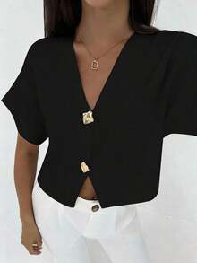 Cárdigan delgado de mujer con contraste de color retro, adecuado para salidas, estilo callejero, aeropuerto, vacaciones en la playa, viajes al trabajo, fiestas de boda, festivales, estilo bohemio, romántico y elegante - Negro - Ver 5