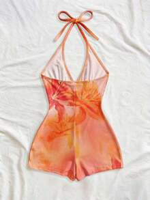 Nuevo mono mini con tirantes de punto multicolor a rayas, sin espalda, adecuado para otoño/invierno, Halloween, Año Nuevo, carnaval, fiesta, cita, té de la tarde, playa, como capa o prenda exterior - Multicolor 13 - Ver 3