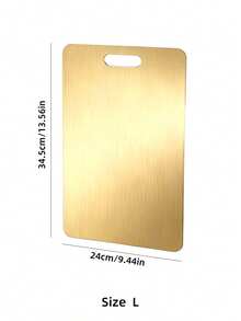 Powcan 1PC High Quality Double-Sided Stainless Steel Cutting Board - Reinforced, Durable, Mildew-Resistant, Suitable For Kitchen And Restaurant Use, Easy To Clean With Water, Clean And Hygienic - Gold - View 13