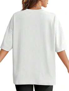 Camiseta Mexicana con Estampado Floral para Mujer - Brillante con Patrón, Blusa Ligera Casual para Primavera/Verano, Fiestas y Eventos - Blusa Lavable a Máquina, Decoración de Temática MexicanaPure-Cotton - Blanco - Ver 3