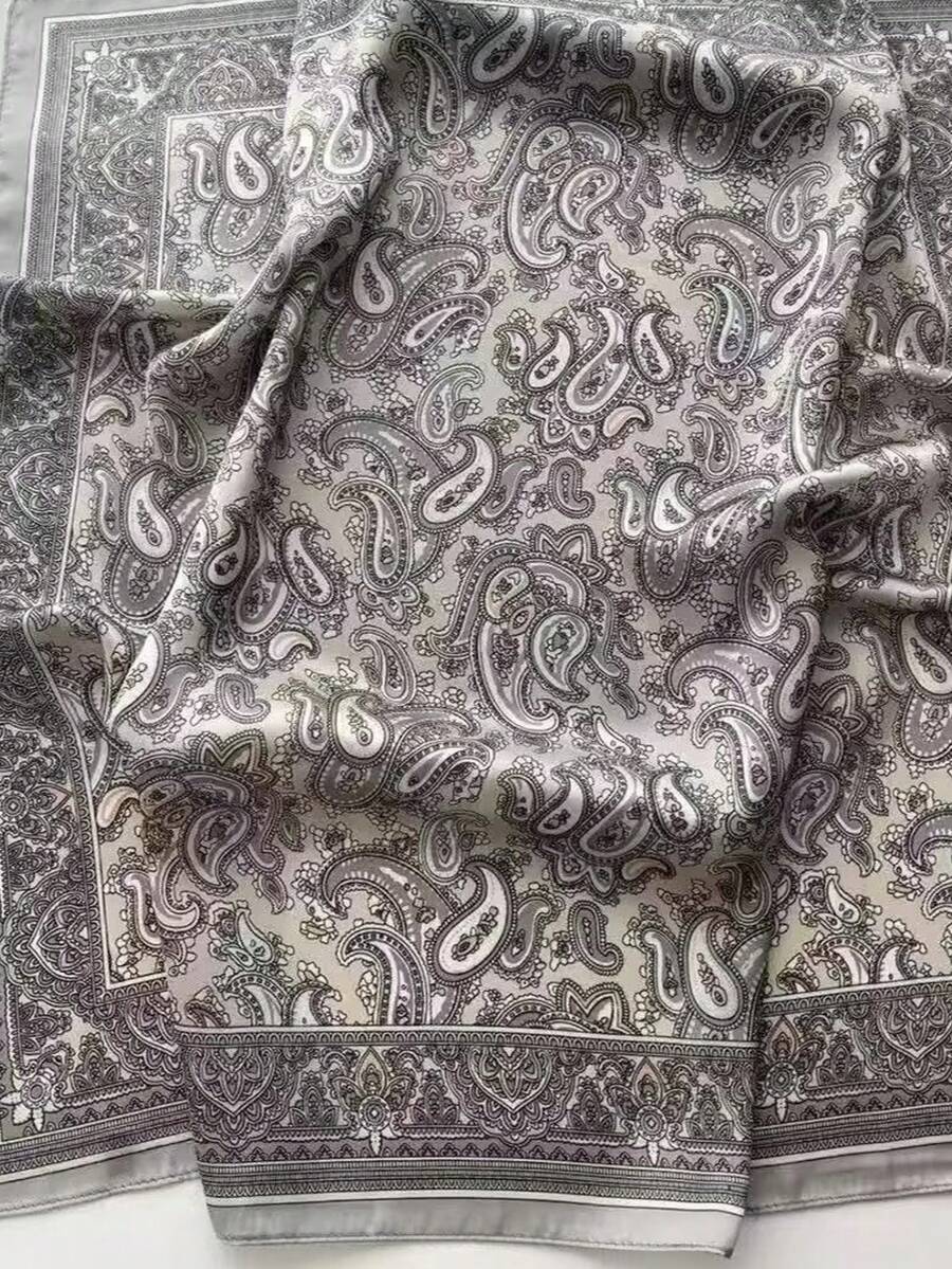 腰果花印花休闲度假围巾 - 彩色 - 查看 1