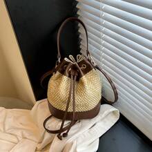 BV Bottega Small Andiamo Bolso de mujer tejido a mano de cuero genuinoBolsodebolso de manotipocuboconpatróntejidoparamujer,bolsodemarca,elegantebolsodemanoparaseñorabolsaderegaloexquisita,bolsodebolso de manodelujoparamujer,bolsocruzadodemodaparamujer,adecuadoparachicas,estudiantesnivel universitariodamasdeoficina,madresdemedianaedadparausodiario,comprasoficina,clase,reuniones,citas,actividadesalairelibretambiénunregaloidealparaBolso Pequeño Tejido de Verano para Mujer, Nuevo Modelo 2026, Bolso de Mano de Paja, Estilo Sencillo para Viajes Diarios, Bolso Bandolera - Caqui - Ver 4