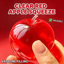 Soft, Pastel-Colored Crystal Apple, Ultra-Thin Skin, Smooth And Elastic Texture. It Is Both A Squeezable Toy Ball And An Excellent Stress Relief Toy With Great Tactile Feedback. Ideal For Placing On Office Desks And As A Stress Relief Gift For The Office. Pink Crystal Apple Squeeze Toy, Soft, Easter, Soft Toys, Nee Doh, Toys, Easter Basket Filler, Stress Relief Toys, Boys Toys, Teen Party Favors, Squeeze Toys, Coconut Oil Squeeze Toys, Cheese Squeeze Toys - Multicolor - View 10