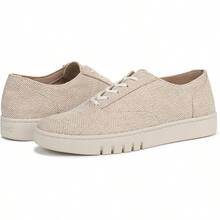 Vionic Callie Oxford Shoes - 10吋寬 + 天然亞麻帆布 - 查看 6