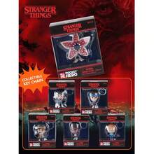 1PC Netflix Officially Licensed Stranger Things 3D Figure Keychain Collection Eleven Eddie Munson Dustin Henderson Lucas Sinclair Max Mayfield Demogorgon Anime Style Mini Figurine Collectible Toy Model Desk Decoration Christmas New Year Gift For Fans - Default - View 6