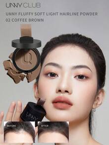 UNNY CLUB Hairline Powder, Waterproof & Sweat-Proof, Long-Lasting Color Fix, Smudge-Proof, Easy To Remove, Scalp-Friendly, Compact With Built-In Mirror, For Beginners, 1 Pc,Brand Beauty Cosmetic Makeup - 02 Brown - View 1
