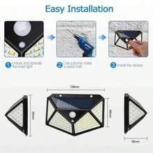 1/2pcs 100/468pcs LED Solar Outdoor Lights, Automatic Sensor Charging, Garden Home Camping Emergency Lighting - Solar Wall Lamp - View 8