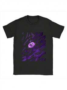 Camiseta Versátil para Mujer con Diseño de Anime Japonés, Manga, Horror y Weirdcore - Negro - Ver 1