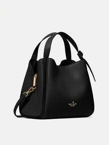 Kate Spade Bolso de mano tipo cubo KS KNOTT con asa superior para mujer - Negro - Ver 5