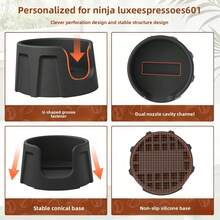 Silicone Tamper Base Compatible With NinjaEspresso Machine ES601 ES701, Non-SlipCoffee Tamper Holder Mat, Improves TampingStability And Extraction - Multicolor - View 7