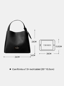 Kate Spade KS KNOTT Women's Bucket Handbag, Large Capacity Tote Bag - Black - View 9